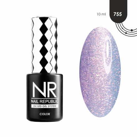 NAIL REPUBLIC   Гель-лак перламутровый   10мл   Sirena   #755