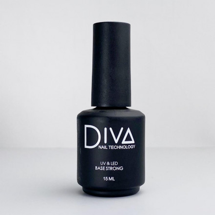 DIVA   База каучуковая прозрачная  STRONG Base   15мл