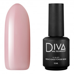 DIVA   База камуфлирующая  French Base POWDER BEIGE   15мл
