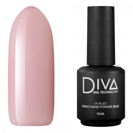 DIVA   База камуфлирующая  French Base POWDER BEIGE   15мл