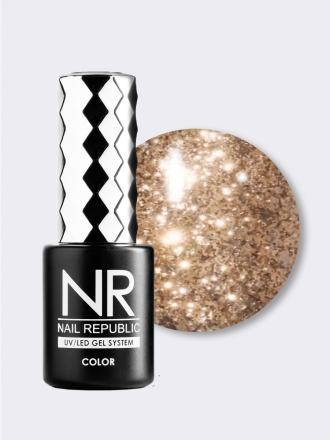 NAIL REPUBLIC   Гель-лак жидкая фольга   10мл   Night Life   #384