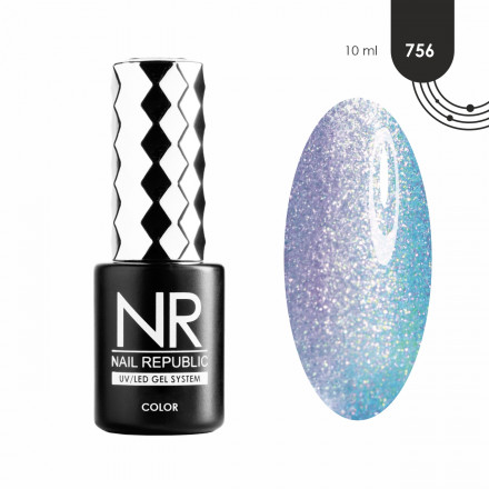 NAIL REPUBLIC   Гель-лак перламутровый   10мл   Sirena   #756
