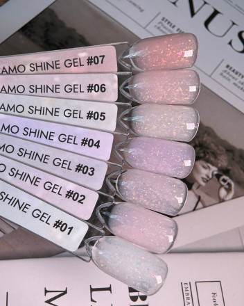 ONE NAIL   Гель моделирующий с хлопьями Юки   Gel   CAMO SHINE   #02   30г