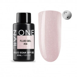 ONE NAIL   Гель для укрепления   Fluid gel   #34   30г   (бутылка)
