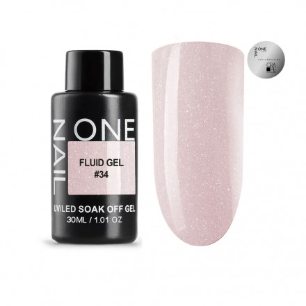ONE NAIL   Гель для укрепления   Fluid gel   #34   30г   (бутылка)