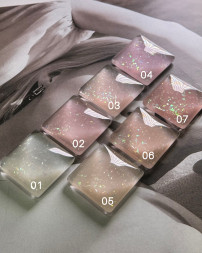 ONE NAIL   Гель моделирующий с хлопьями Юки   Gel   CAMO SHINE   #03   30г