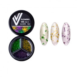 VOGUE NAILS  Гель с сухоцветами Flowers Gel  Mix #01  12мл