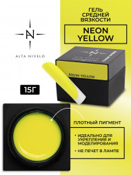 ALTA NIVELO   Гель для моделирования неоновый   15г   Gel NEON   YELLOW