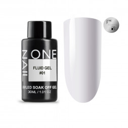 ONE NAIL   Гель для укрепления   Fluid gel   #01   30г   (бутылка)