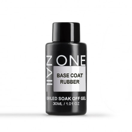ONE NAIL   База прозрачная   RUBBER base  (бутылка)   30мл