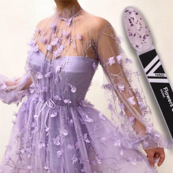 VOGUE NAILS  Гель с сухоцветами Flowers Gel  Violet 10мл
