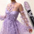 VOGUE NAILS  Гель с сухоцветами Flowers Gel  Violet 10мл