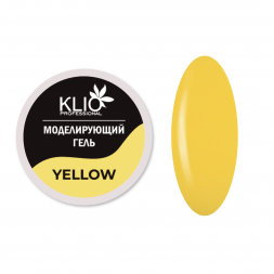 KLIO  Гель цветной для моделирования  15г   YELLOW