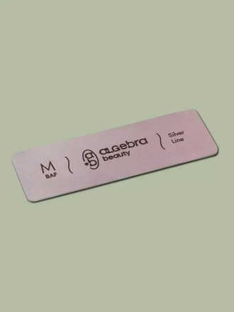 ALGEBRA BEAUTY   Основа для пилки стальная матовая  Buf M (70x23мм)
