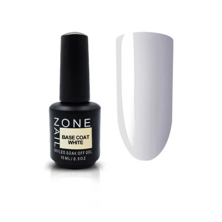 ONE NAIL   База камуфлирующая эластичная  (легкие в снятии)  Base   WHITE    15мл