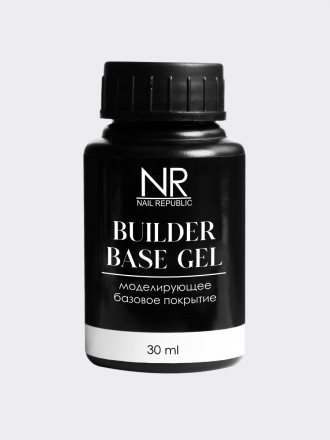 NAIL REPUBLIC   База прозрачная для донаращивания   Base BUILDER   30мл   (бутылка)