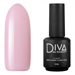 DIVA   База камуфлирующая  French Base CLASSIC ROSE   15мл