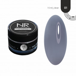 NAIL REPUBLIC   Gel souffle №01   15г   Clear
