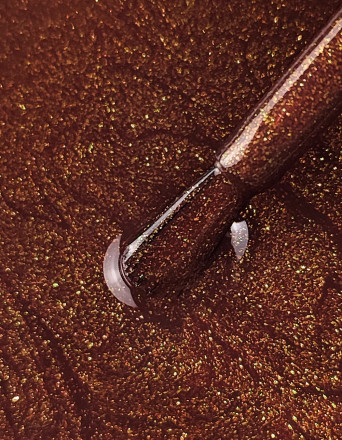 IQ BEAUTY   Лак для ногтей с биокерамикой с поталью   12,5мл   Prolac OBSESSION CINNAMON GLOW   #158