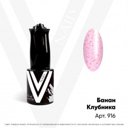 VOGUE NAILS   Гель-лак полупрозрачный с камифубуками  10мл  БАНАН-КЛУБНИКА