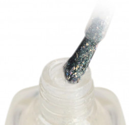 IQ BEAUTY   Лак для ногтей с биокерамикой с хлопьями Юки   12,5мл   Prolac BORN TO SPARKLE   #059