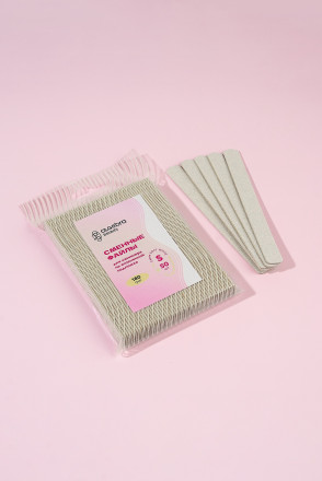 ALGEBRA BEAUTY   SOFT WHITE   Мягкие   S   #180   (50шт)   Сменные  файлы для пилки на вспененной подложке