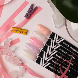 VOGUE NAILS   Гель-лак полупрозрачный с камифубуками  10мл  МАНГО-МАРАКУЙЯ