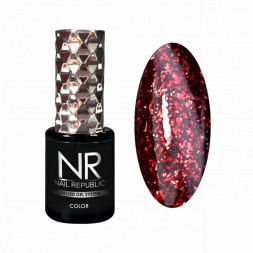 NAIL REPUBLIC   Гель-лак с шиммером   10мл   Perfect Red   #431