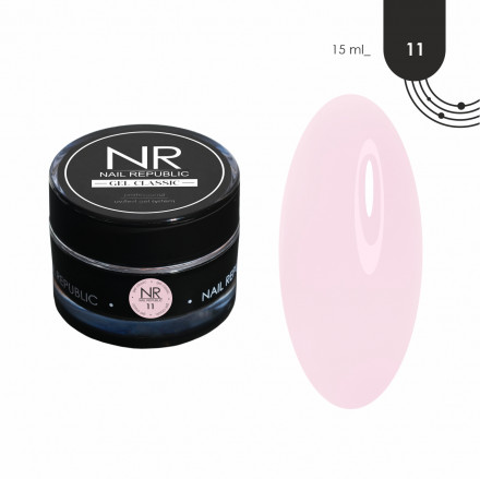NAIL REPUBLIC   Гель моделирующий средне-густой   Gel   CLASSIC   #11   30г