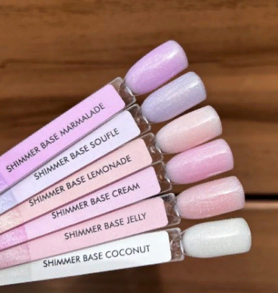ONE NAIL   База камуфлирующая эластичная c шиммером  (легкие в снятии)  Base  SHIMMER   JELLY   15мл