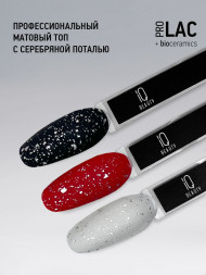 IQ BEAUTY   Топ  для лака матовый с поталью    12,5мл   Top POTAL MATTE SILVER