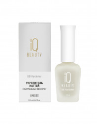 IQ BEAUTY   Укрепитель  для ослабленных и ломких ногтей с натуральным эффектом матовый   12,5мл   BB Hardener   UNISEX