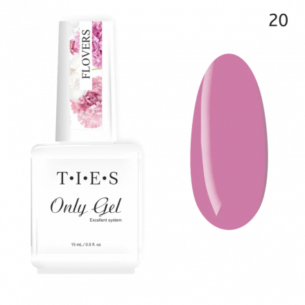 TIES   Гель для укрепления  ONLY GEL  15мл   Flowers   №20