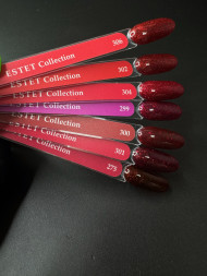 KLIO  Гель-лак  ESTET COLLECTION  10мл  №299  Красные с шиммером