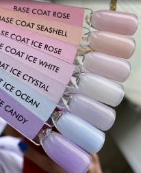 ONE NAIL   База камуфлирующая жесткая  c шиммером  Base   SEASHELL   15мл