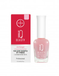 IQ BEAUTY   Лак для ногтей для защиты от грибка с активатором роста матовый   12,5мл   Antifungal   #01