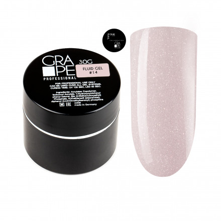 ONE NAIL   Гель для укрепления с шиммером   Fluid gel   #14   30г   (шайба)