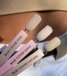 ONE NAIL   База камуфлирующая эластичная  (легкие в снятии)  Base   COVER   PINK   15мл