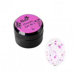 KLIO  Гель с сухоцветами  FLOWERS GEL  5г (банка)  №01